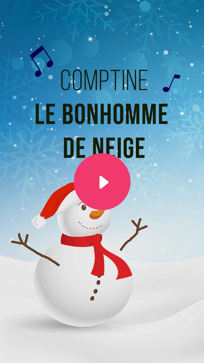 Comptine : Faisons un <span class="color-pink-01">bonhomme de neige</span> !